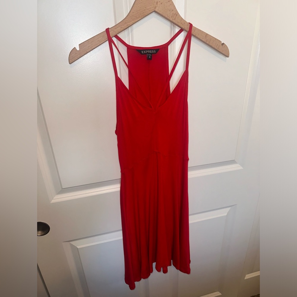 Red Strappy Cotton Sundress